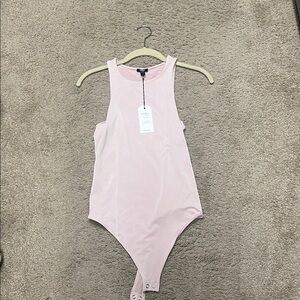 Pink Sleeveless Bodysuit